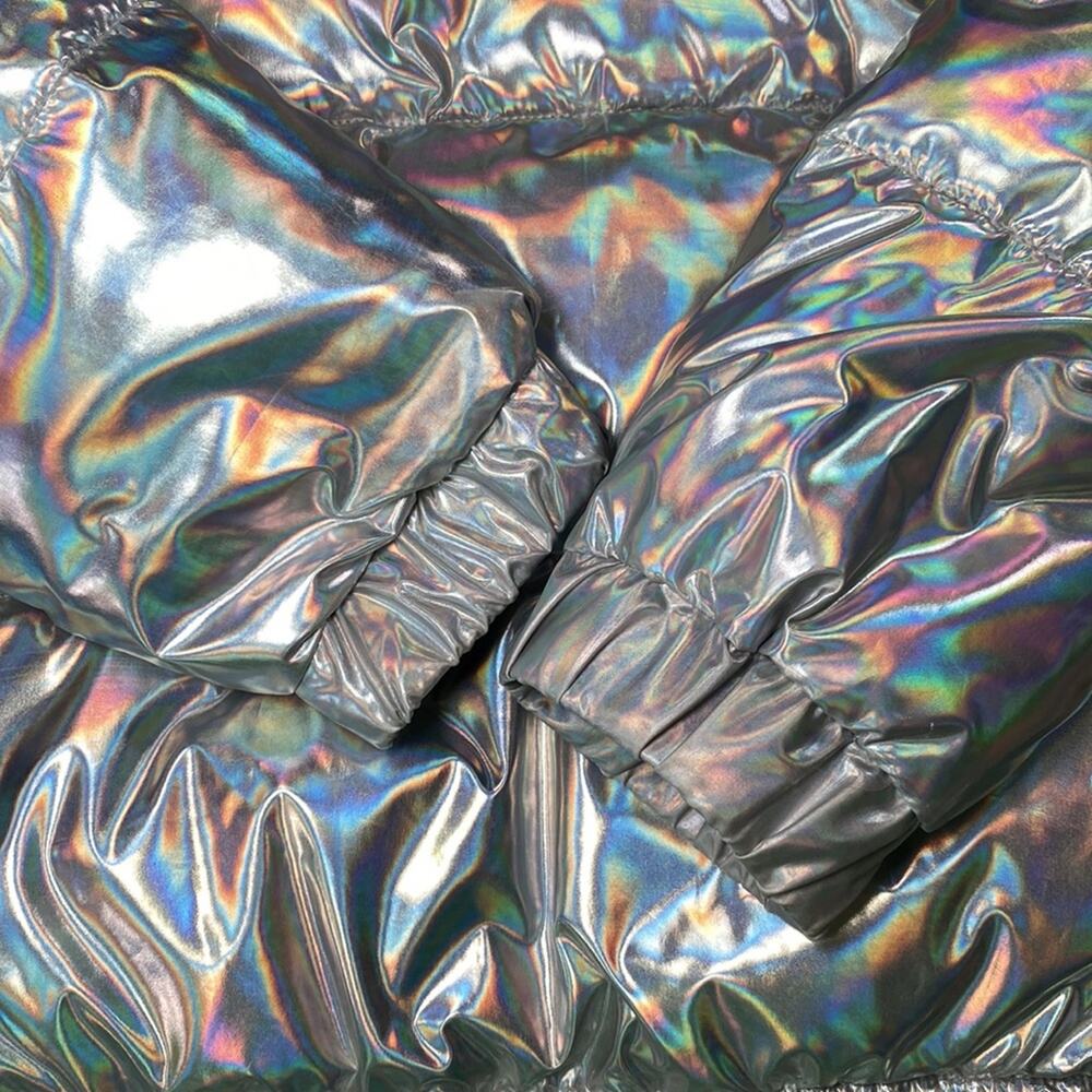 • VS PINK • Holographic Varsity Puffer - Picture 12 of 12